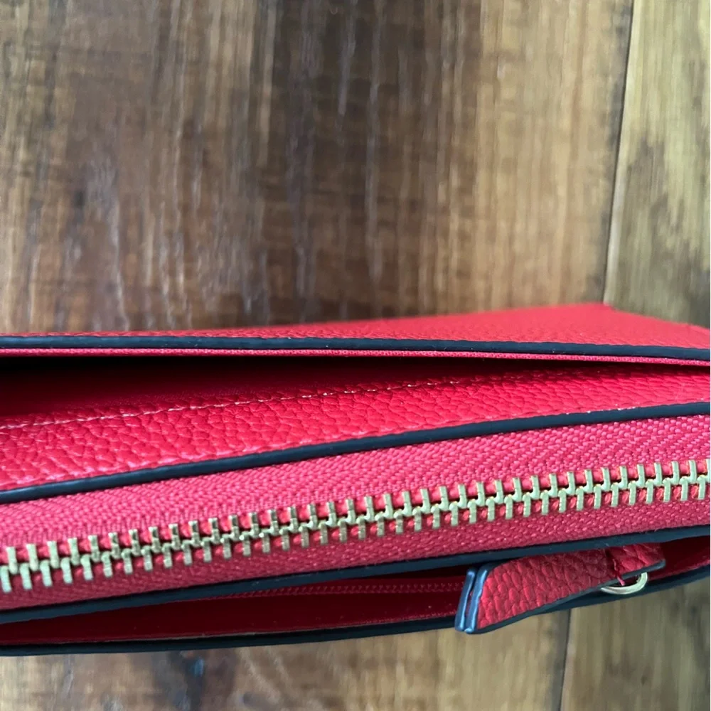 NWT Nanette Lepore Liana Wallet Wristlet Organizer Red - Picture 8 of 10